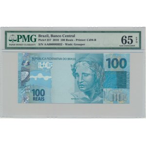 Brazil, 100 Reais 2010 - PMG 65 EPQ