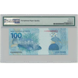 Brazylia, 100 reais 2010 - PMG 65 EPQ