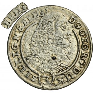 Sliezsko, vojvodstvo Legnicko-Brzesko-Wołowskie, Jerzy III Brzeski, 3 Krajcary Brzeg 1659 - NIENOTOWANE, BRIEG alebo BREG s chybou