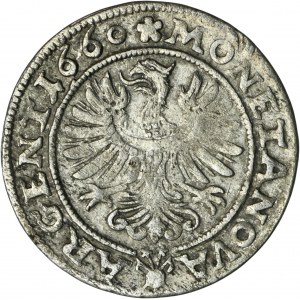 Slezsko, knížectví legnicko-brzesko-wołowskie, Jerzy III Brzeski, 3 Krajcary Brzeg 1660