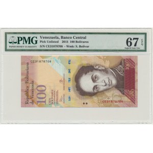 Venezuela, 100 Bolivares 2015 - PMG 67 EPQ