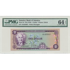 Jamaica, 1 Dollar (1970) - PMG 64 EPQ