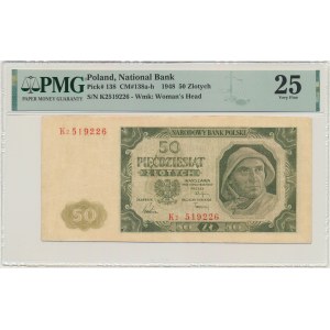 50 Gold 1948 - K2 - PMG 25 - RARE