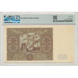 1.000 złotych 1947 - Ł - PMG 66 EPQ - lubiana seria