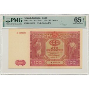 100 gold 1946 - H - PMG 65 EPQ - rarer series