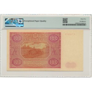100 złotych 1946 - H - PMG 65 EPQ - rzadsza seria