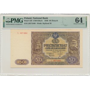 50 złotych 1946 - Ł - PMG 64