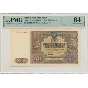 50 zloty 1946 - £ - PMG 64