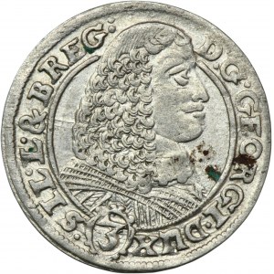 Slezsko, knížectví legnicko-brzesko-wołowskie, Jerzy III Brzeski, 3 Krajcary Brzeg 1661 EW