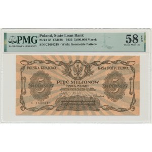 5 milionów marek 1923 - C - PMG 58 EPQ