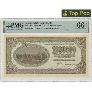 1 milion marek 1923 - O - PMG 66 EPQ