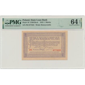 1 mark 1919 - PH - PMG 64 EPQ