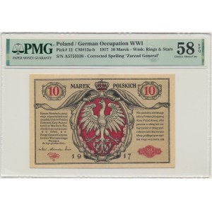 10 marks 1916 - General - tickets - PMG 58 EPQ.