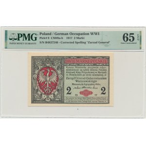 2 známky 1916 - Všeobecné - B - PMG 65 EPQ