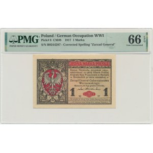 1 mark 1916 - General - PMG 66 EPQ