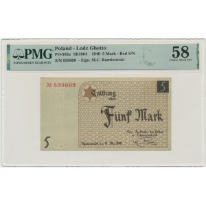 5 marek 1940 - PMG 58 - papier standardowy