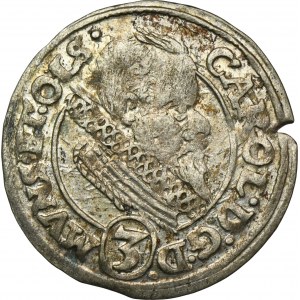 Silesia, Duchy of Münsterberg-Oels, Karl II, 3 Kreuzer Oels 1614