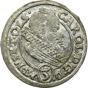 Silesia, Duchy of Münsterberg-Oels, Karl II, 3 Kreuzer Oels 1615