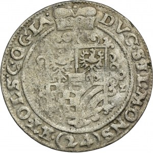 Silesia, Duchy of Münsterberg-Oels, Heinrich Wenceslaus and Carolus Friedrich, 24 Kreuzer Oels 1623 BZ