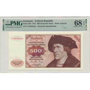 Germany, BDR, 500 Mark 1977 - PMG 68 EPQ - rare in this condition