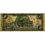 USA, Blue Seal, Massachusetts, 5 dolarów 1902 - Lyons & Roberts - PMG 30