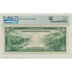 USA, Blaues Siegel, San Francisco, $10 1914 - White &amp; Mellon - PMG 35 EPQ
