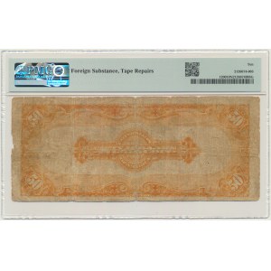 USA, zlatý certifikát, 50 dolarů 1922 - Speelman &amp; White - PMG 10 NET - RARE