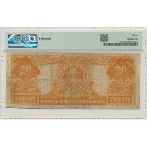 USA, zlatý certifikát, 20 USD 1922 - Speelman &amp; White - PMG 15