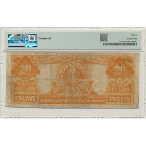 USA, zlatý certifikát, 20 dolarů 1922 - Speelman &amp; White - PMG 15