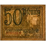 Danzig, 50 Pfennige 1919 - green -