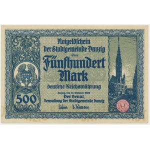 Gdańsk, 500 marek 1922