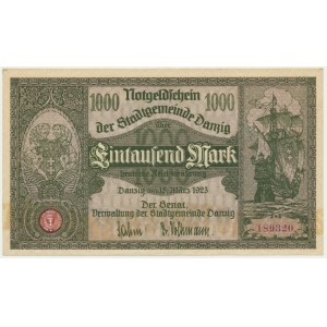 Gdansk, 1 000 mariek 1923