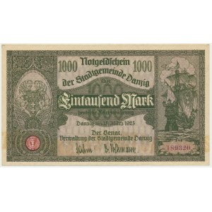 Danzig, 1.000 Mark 1923