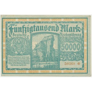 Danzig, 50.000 Mark 1923 - num. 5 Figuren mit ❊ -.