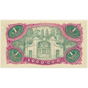 Gdaňsk, 1 milion marek 08. srpna 1923 - číslice 6 s ❊ nepřevrácená -.