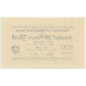 Danzig, 100 Millionen Mark 1923 - znw. Dreiecke -