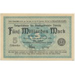 Danzig, 5 Milliarden Mark 1923 - znw. Quadrate