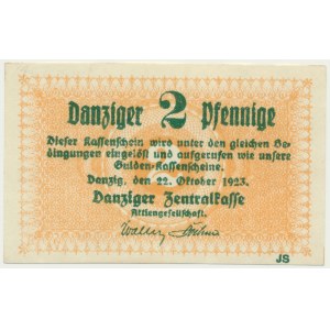 Gdansk, 2 fenigy 1923 - október -