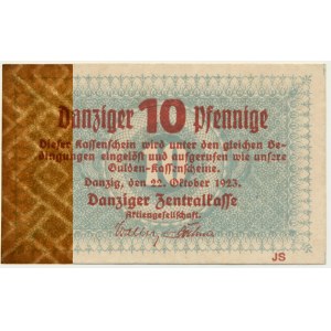 Danzig, 10. Fenig 1923 - Oktober - znw. Zickzack -