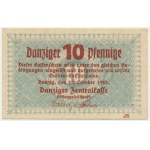 Danzig, 10 fenig 1923 - říjen - znw. zigzags -