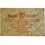 Danzig, 10 Pfennige 1923 - October - watermark KOGA - SCARCE