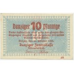 Danzig, 10 Pfennige 1923 - October - watermark KOGA - SCARCE