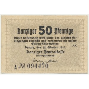 Gdansk, 50 fenig 1923 október -