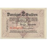 Danzig, 2 guldenů 1923 - říjen - iniciály BM