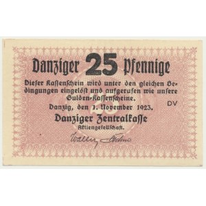 Danzig, 25 Pfennige 1923 - November -
