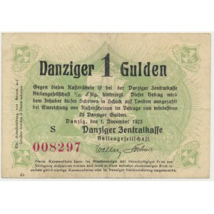 Gdaňsk, 1 gulden 1923 - listopad -