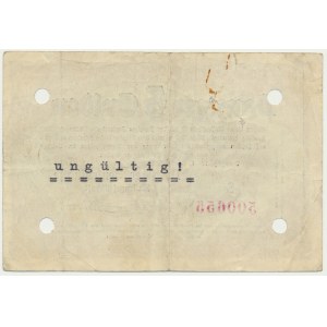 Danzig, 5 guldenov 1923 - november - nezvyčajný Ungultig na reverze