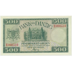 Danzig, 500 Gulden 1924 - SCHÖN
