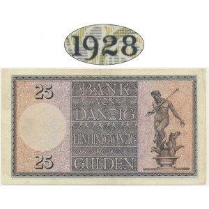 Danzig, 25 Gulden 1928 - B/B - RARE