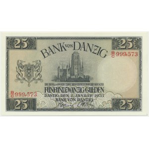 Danzig, 25 Gulden 1931 - B/C